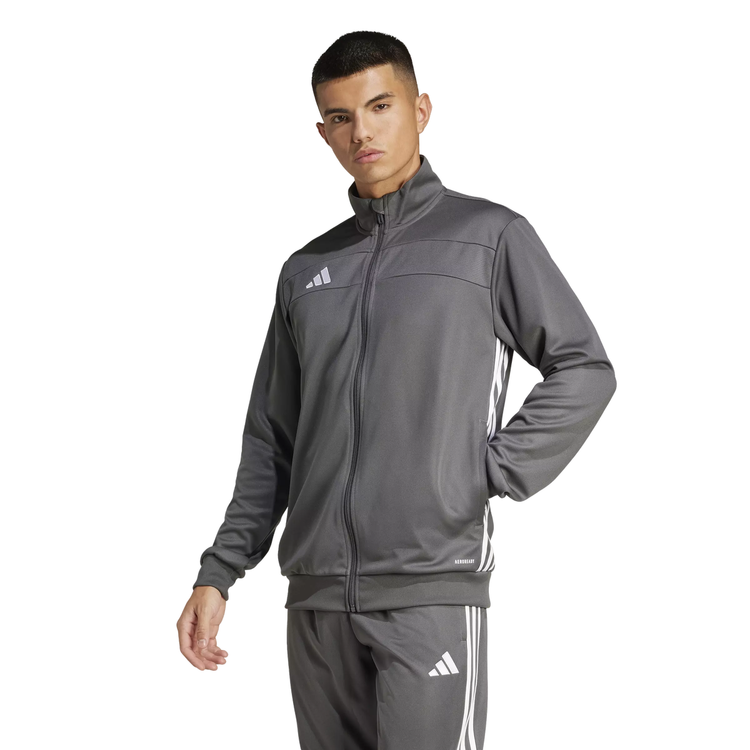adidas Tiro 25 Essentials Men's Long Sleeve Track - Dark Grey
